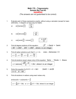 Math 4 - El Camino College