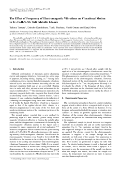 The Effect of Frequency of Electromagnetic Vibrations on Vibrational