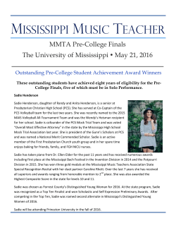 Spring 2016 - Mississippi Music Teachers Association