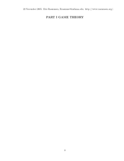 part i game theory