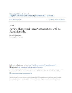 Review of Ancestral Voice: Conversations with N. Scott Momaday