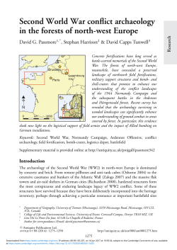 Second World War conflict archaeology in the forests of north
