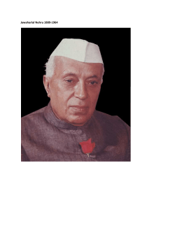 Jawaharlal Nehru 1889-1964