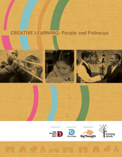 Creative Learning: People and Pathways