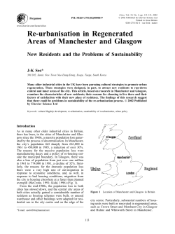 Re-urbanisation in Regenerated Areas of Manchester and Glasgow