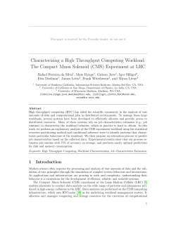 Characterizing a High Throughput Computing Workload
