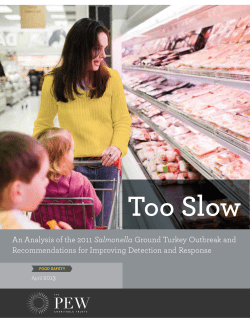 Too Slow: An Analysis of the 2011 Salmonella Ground Turkey