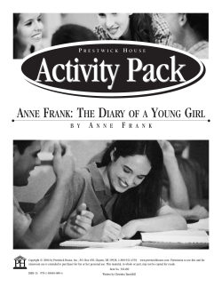 Anne Frank: The Diary of a Young Girl