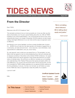 TIDES Newsletter