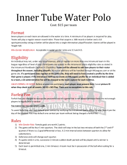Inner Tube Water Polo - Cornell Recreational Services