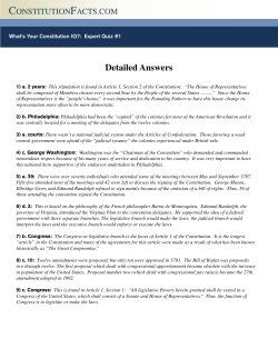 Detailed Answers - Constitution Facts