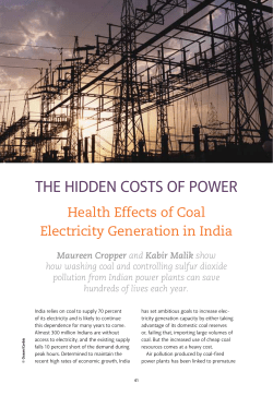 Health Effects of Coal Electricity Generation in India