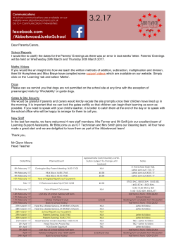 Newsletter 03/02/2017 - Abbotswood Junior School