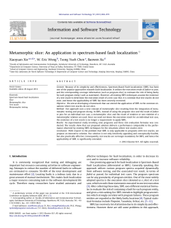 Metamorphic slice: An application in spectrum