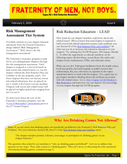 Risk Reduction Education &ndash; LEAD Risk Management