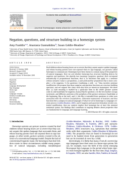 Negation, questions, and structure building in a homesign system