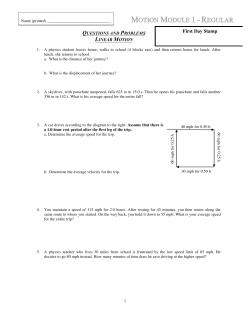 Motion Module 1 R - Tamalpais Union High School District