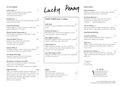 LUCKY LUNCH from 11:30am