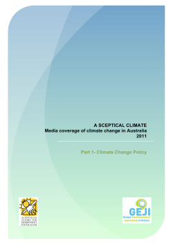 Part 1 - Climate Change Policy - University of Technology Sydney