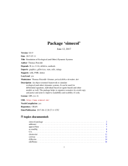 Package `simecol`