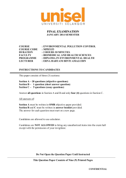 Exam Paper : MPD 3153 Session 1/2014/34