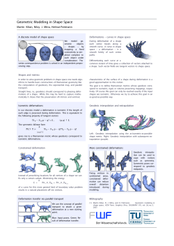 Geometric Modeling in Shape Space
