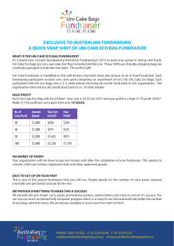 Uni Cake Bags - Australian Fundraising