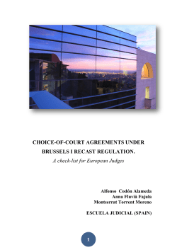 CHOICE-OF-COURT AGREEMENTS UNDER BRUSSELS I