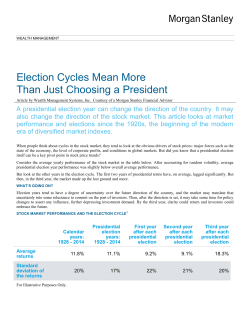 Election Cycles Mean More Than Just Choosing a President