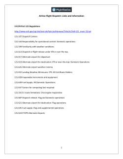FSC Flight Dispatch Handout