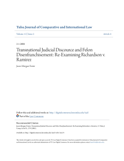 Re-Examining Richardson v. Ramirez