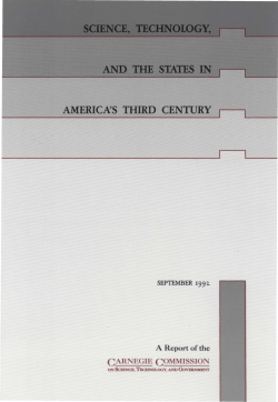 science, technology, and the states in americas third century