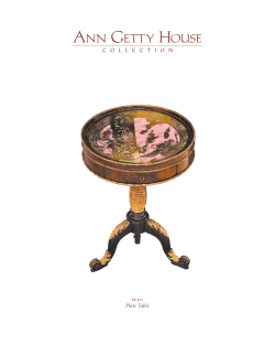 Plate Table - Ann Getty House