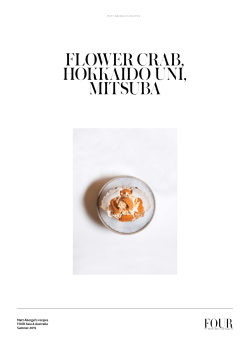 flower crab, hokkaido uni, mitsuba