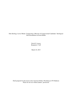 Elite Ideology Across Media: Constructing a Measure of
