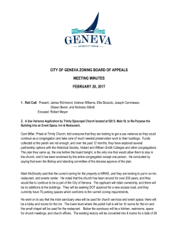 28 Zoning Board - City of Geneva