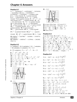 Chapter 6 Answers (continued)