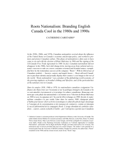 Roots Nationalism - Histoire sociale / Social History