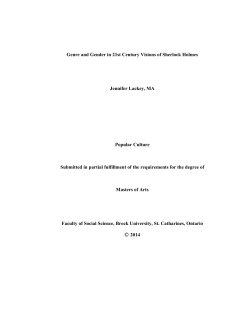 Genre and Gender in 21st Century Visions of