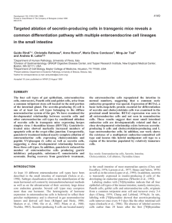 Secretin cell ablation