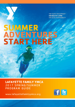 Spring-Summer 2017 Program Guide