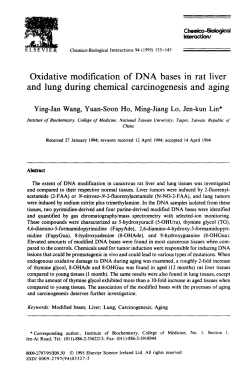 Oxidative modification of DNA bases in rat liver and lung during