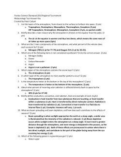 Purdue Science Olympiad 2016 Regional Tournament