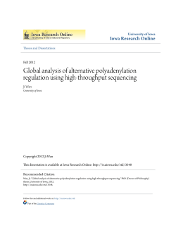 Global analysis of alternative polyadenylation regulation using high