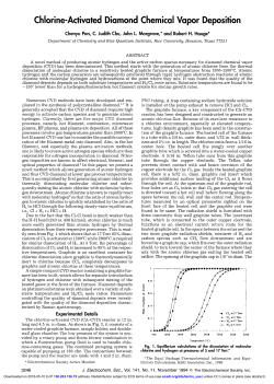 Chlorine-Activated Diamond Chemical Vapor Deposition