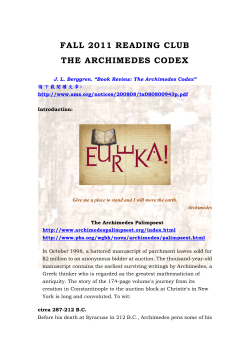 Archimedes Secret