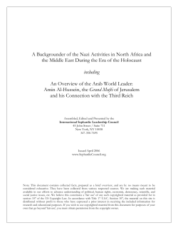 Nazi Activities in North Africa and the Middle East
