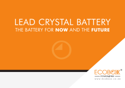 lead crystal battery