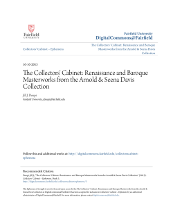 The Collectors` Cabinet: Renaissance and Baroque Masterworks