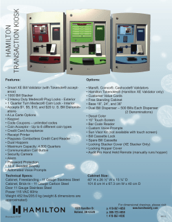 hamilton transaction kiosk - Eagle Express Car Wash Systems